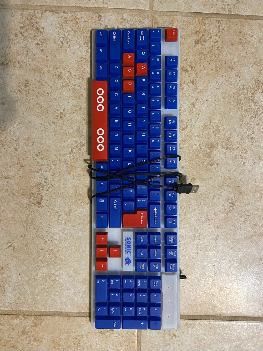 Blue & Red Wired Mechanical Keyboard